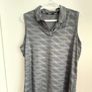 GRAY NIKE GOLF SHIRT